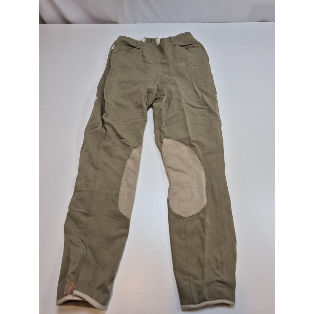 Millers Riding Pants 26x27 Beige Khaki Knee Patch Equestrian Slim Fit